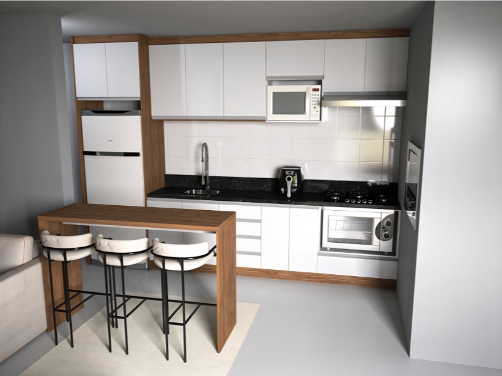Projeto de cozinha da Estilo Móveis